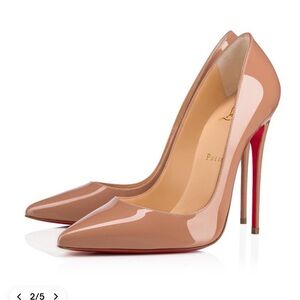 Christian Louboutin So Kate Beige Heels